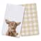 Baby Highland Cow Sunflower 16" x 25" Towel Set